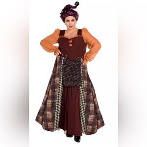 Plus Size 2X Mary Sanderson Hocus Pocus Costume